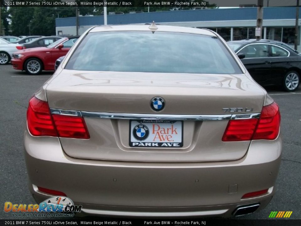 2011 BMW 7 Series 750Li xDrive Sedan Milano Beige Metallic / Black Photo #6