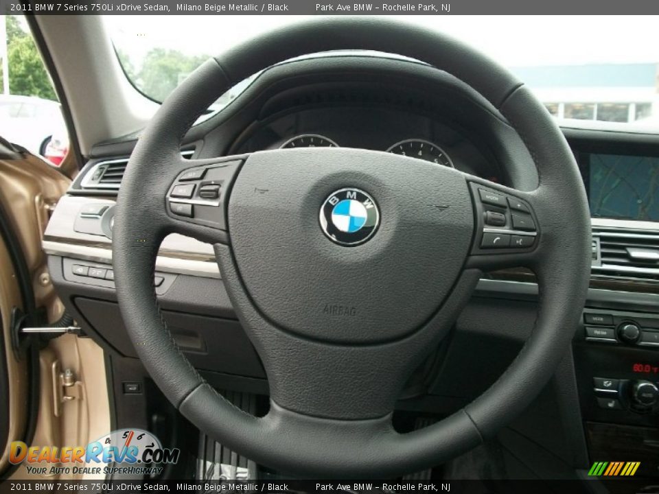 2011 BMW 7 Series 750Li xDrive Sedan Steering Wheel Photo #14
