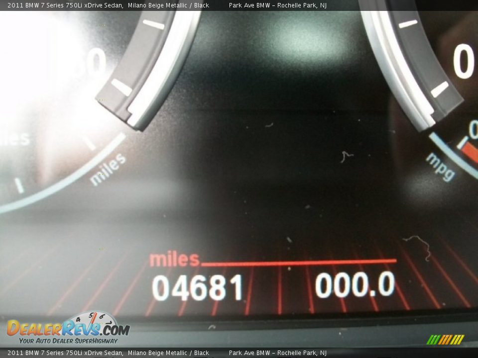 2011 BMW 7 Series 750Li xDrive Sedan Milano Beige Metallic / Black Photo #17
