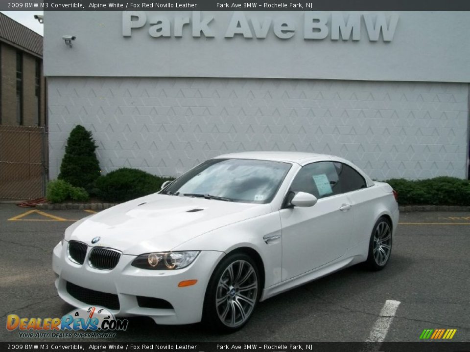 2009 BMW M3 Convertible Alpine White / Fox Red Novillo Leather Photo #1