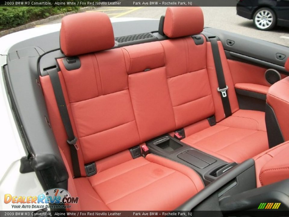 Fox Red Novillo Leather Interior - 2009 BMW M3 Convertible Photo #23