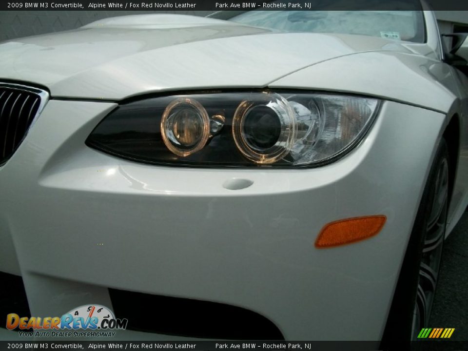 2009 BMW M3 Convertible Alpine White / Fox Red Novillo Leather Photo #28