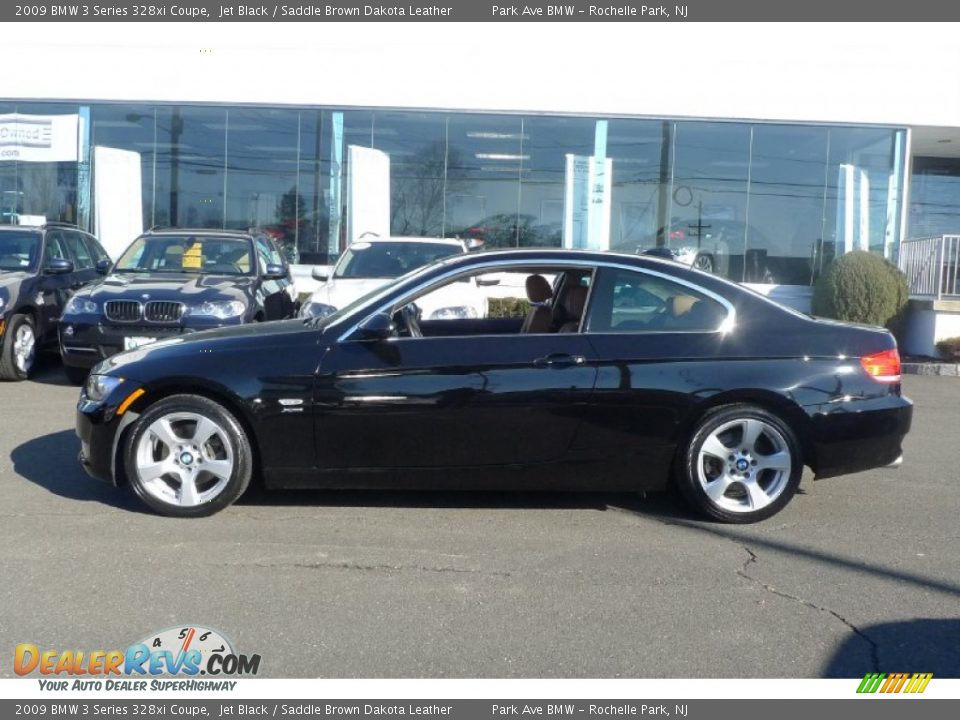 2009 BMW 3 Series 328xi Coupe Jet Black / Saddle Brown Dakota Leather Photo #3