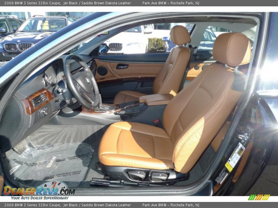 2009 BMW 3 Series 328xi Coupe Jet Black / Saddle Brown Dakota Leather Photo #6
