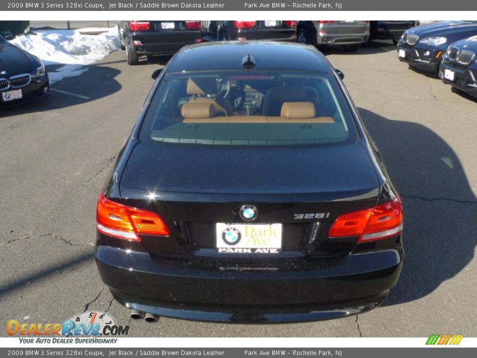 2009 BMW 3 Series 328xi Coupe Jet Black / Saddle Brown Dakota Leather Photo #9