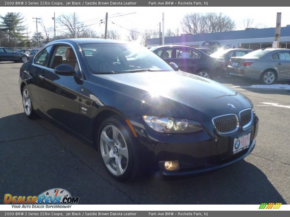 2009 BMW 3 Series 328xi Coupe Jet Black / Saddle Brown Dakota Leather Photo #13