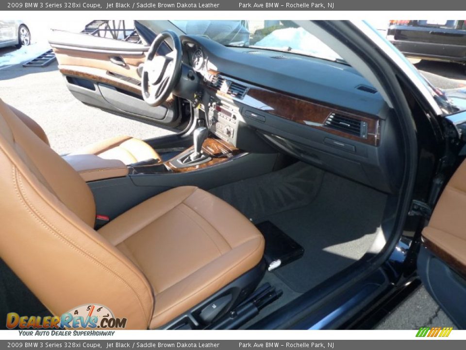 2009 BMW 3 Series 328xi Coupe Jet Black / Saddle Brown Dakota Leather Photo #32