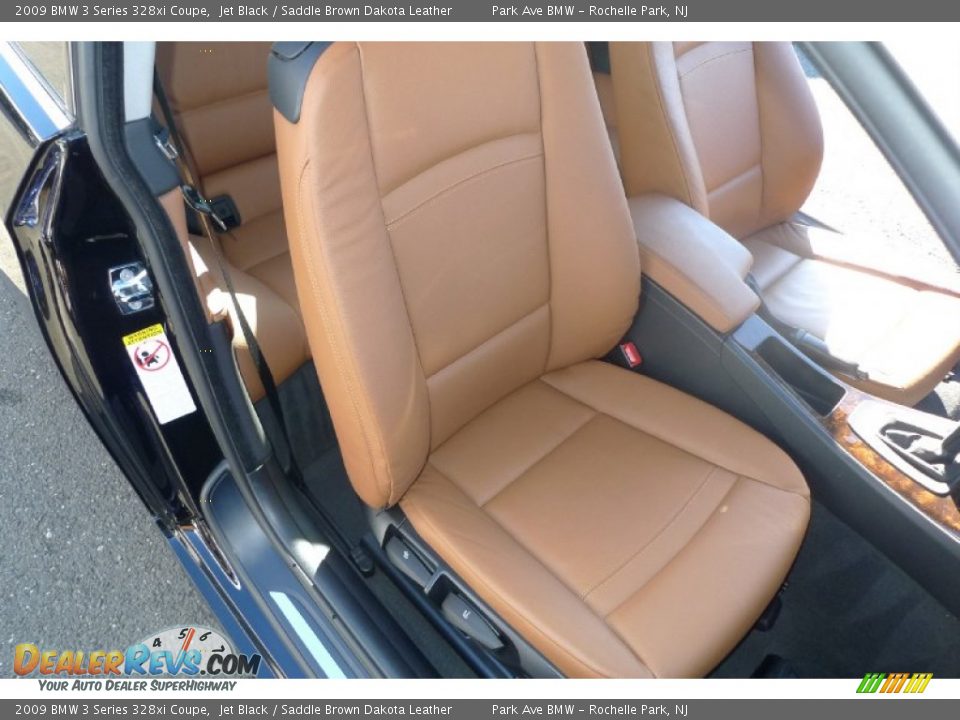 2009 BMW 3 Series 328xi Coupe Jet Black / Saddle Brown Dakota Leather Photo #33