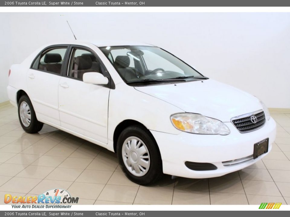 2006 Toyota Corolla LE Super White / Stone Photo #1