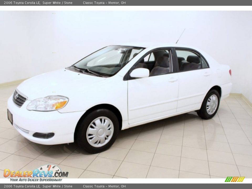 2006 Toyota Corolla LE Super White / Stone Photo #3