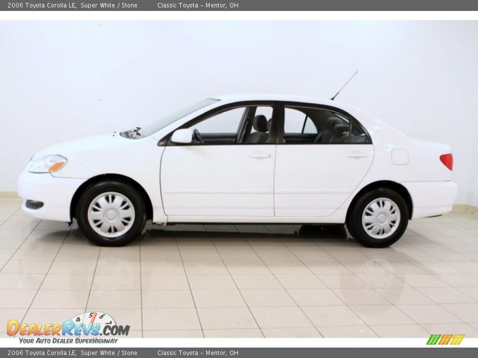 2006 Toyota Corolla LE Super White / Stone Photo #4