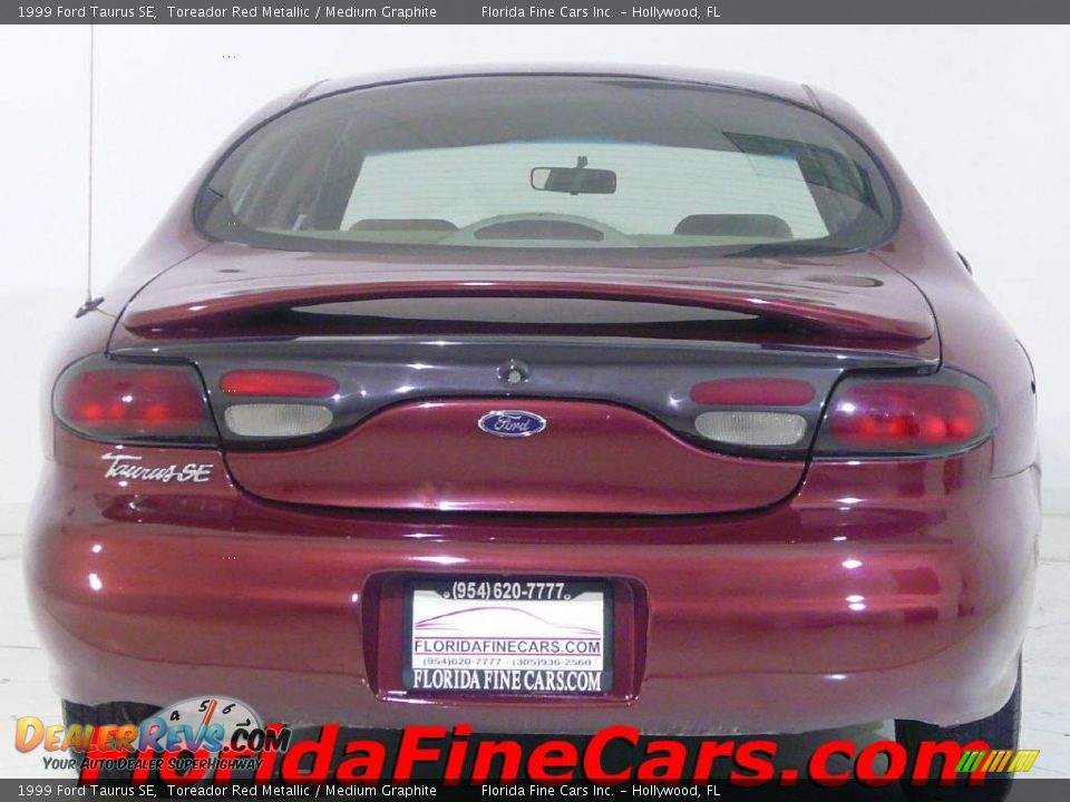 1999 Ford Taurus SE Toreador Red Metallic / Medium Graphite Photo #6