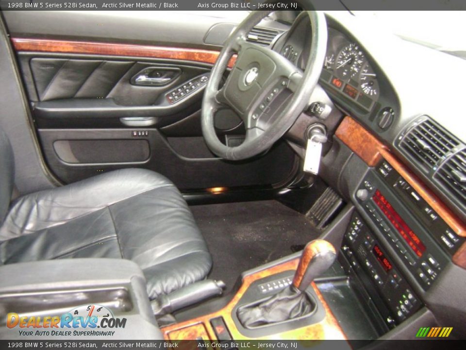 1998 BMW 5 Series 528i Sedan Arctic Silver Metallic / Black Photo #19