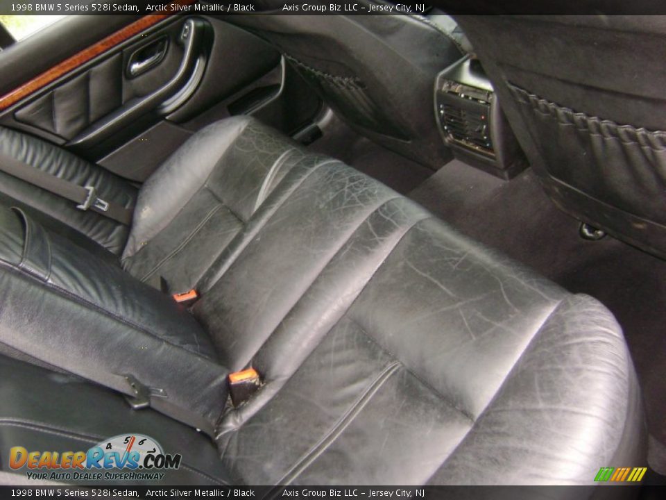 1998 BMW 5 Series 528i Sedan Arctic Silver Metallic / Black Photo #20