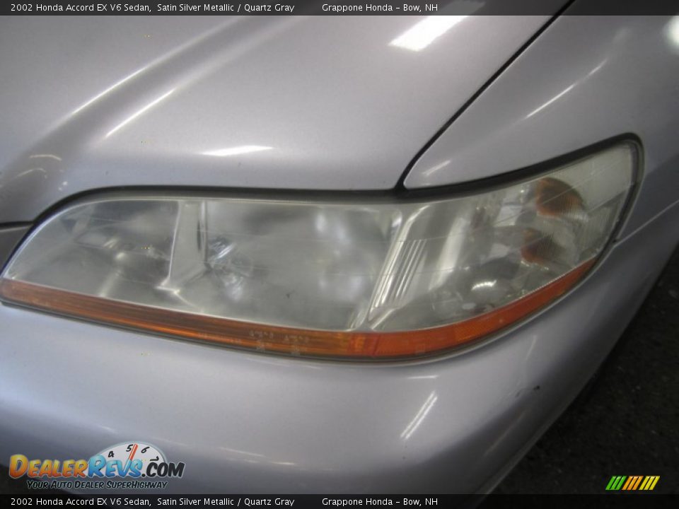 2002 Honda Accord EX V6 Sedan Satin Silver Metallic / Quartz Gray Photo #4