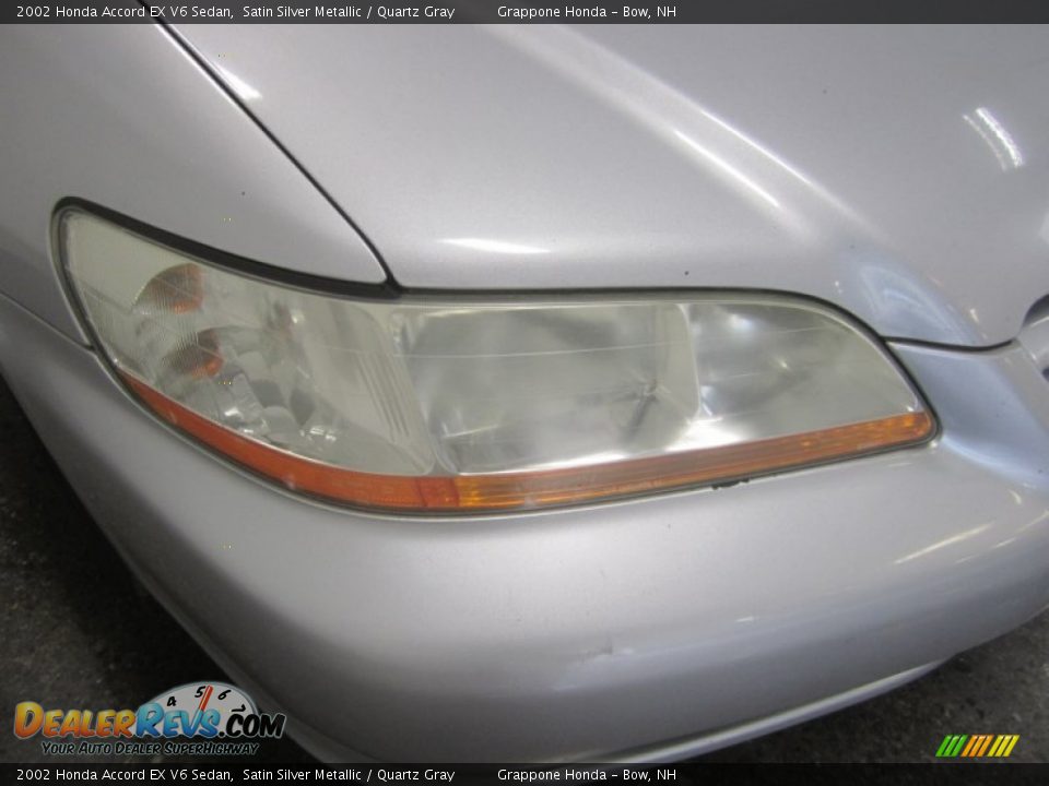 2002 Honda Accord EX V6 Sedan Satin Silver Metallic / Quartz Gray Photo #5