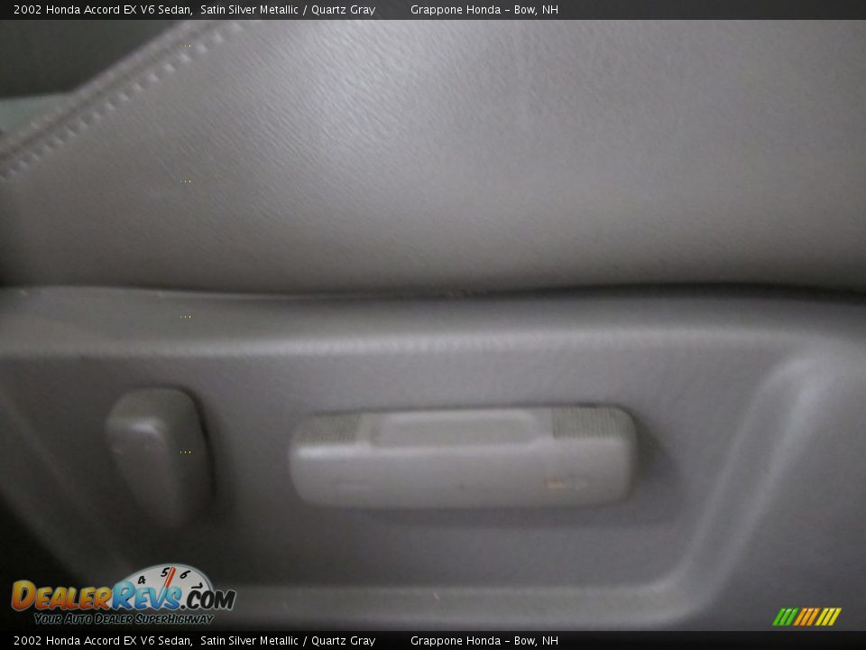 2002 Honda Accord EX V6 Sedan Satin Silver Metallic / Quartz Gray Photo #16