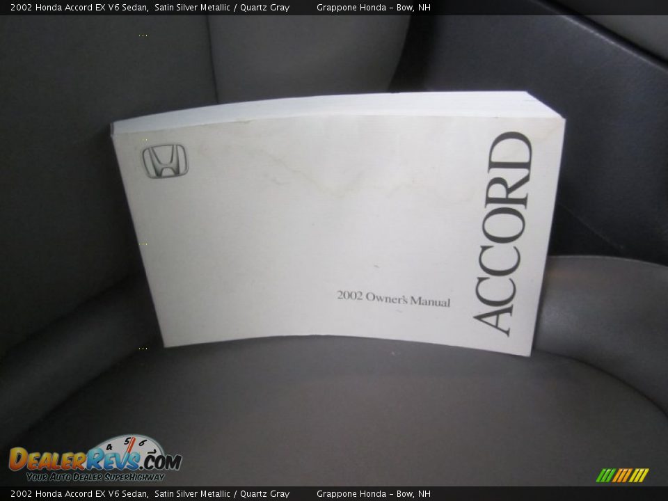 2002 Honda Accord EX V6 Sedan Satin Silver Metallic / Quartz Gray Photo #19