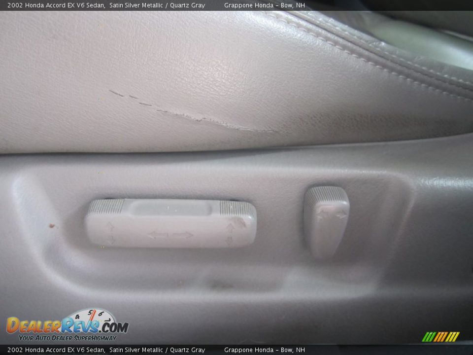 2002 Honda Accord EX V6 Sedan Satin Silver Metallic / Quartz Gray Photo #20