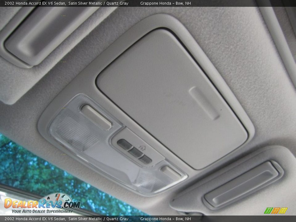 2002 Honda Accord EX V6 Sedan Satin Silver Metallic / Quartz Gray Photo #27