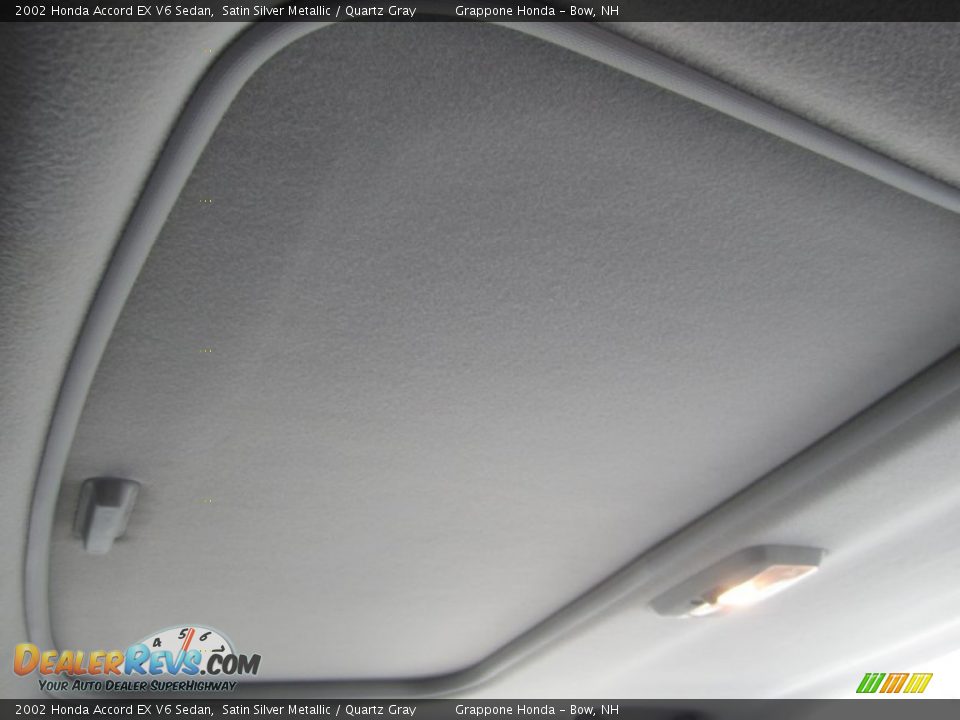 2002 Honda Accord EX V6 Sedan Satin Silver Metallic / Quartz Gray Photo #28