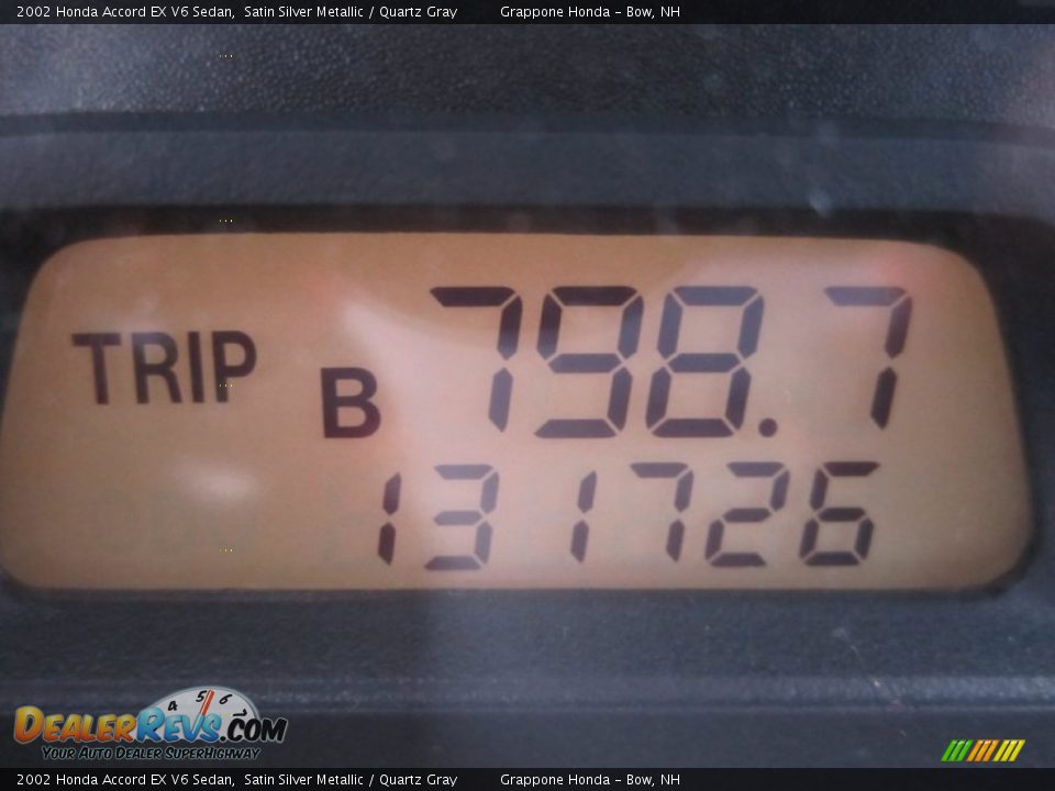 2002 Honda Accord EX V6 Sedan Satin Silver Metallic / Quartz Gray Photo #29