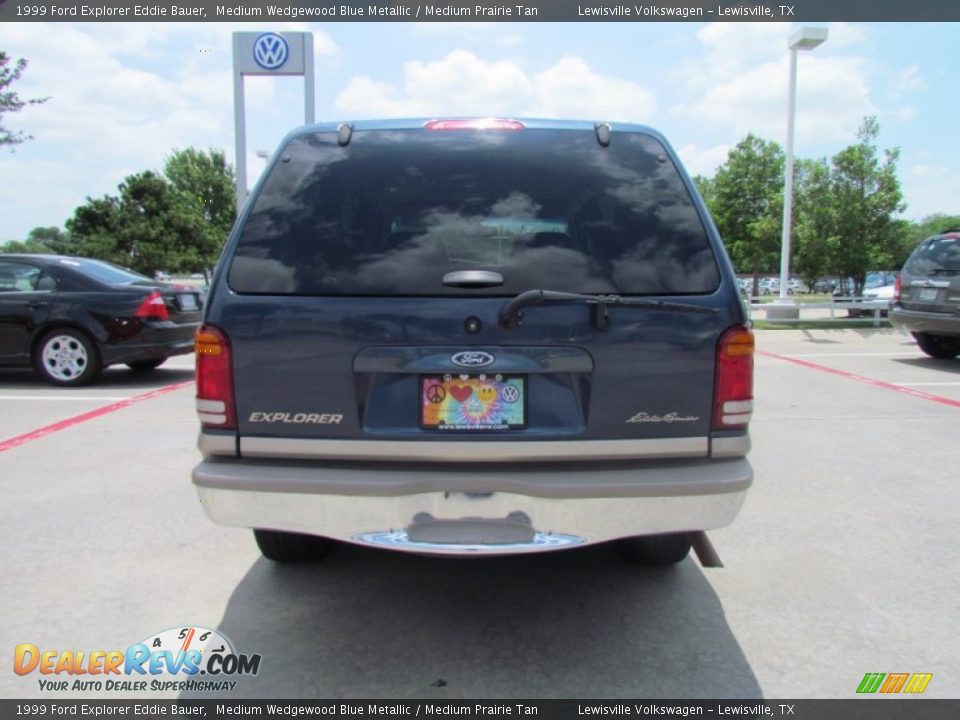 1999 Ford Explorer Eddie Bauer Medium Wedgewood Blue Metallic / Medium Prairie Tan Photo #4