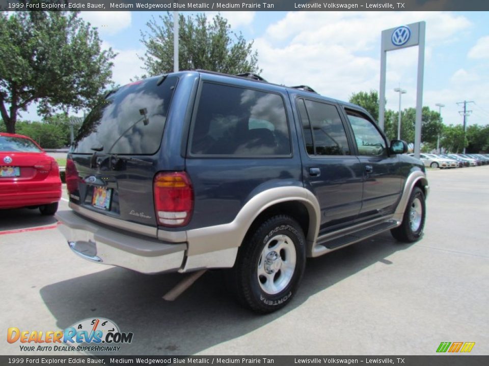 1999 Ford Explorer Eddie Bauer Medium Wedgewood Blue Metallic / Medium Prairie Tan Photo #5