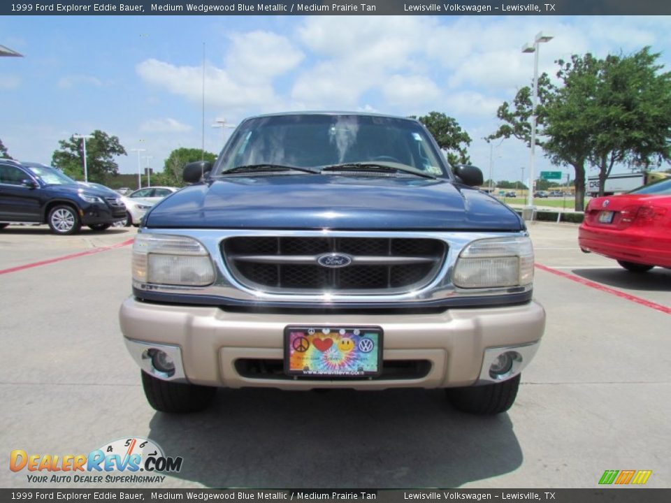 1999 Ford Explorer Eddie Bauer Medium Wedgewood Blue Metallic / Medium Prairie Tan Photo #8