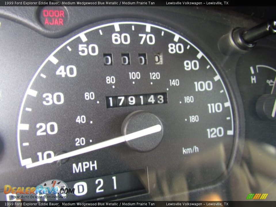 1999 Ford Explorer Eddie Bauer Medium Wedgewood Blue Metallic / Medium Prairie Tan Photo #21