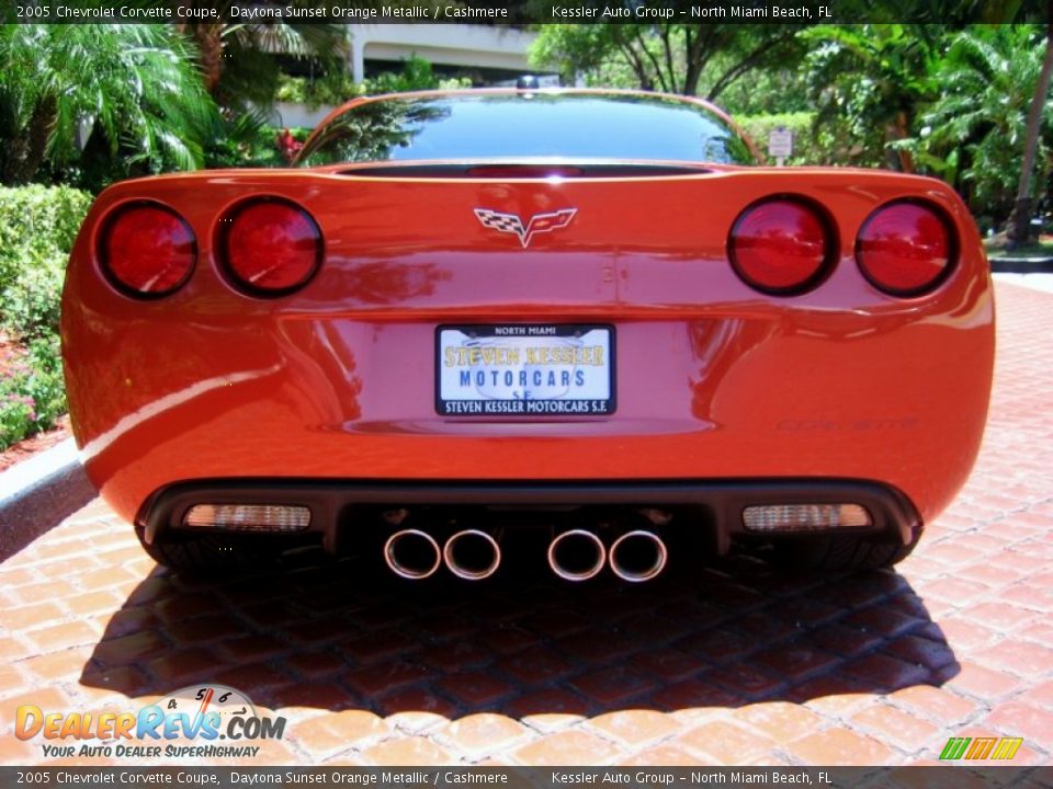 2005 Chevrolet Corvette Coupe Daytona Sunset Orange Metallic / Cashmere Photo #8