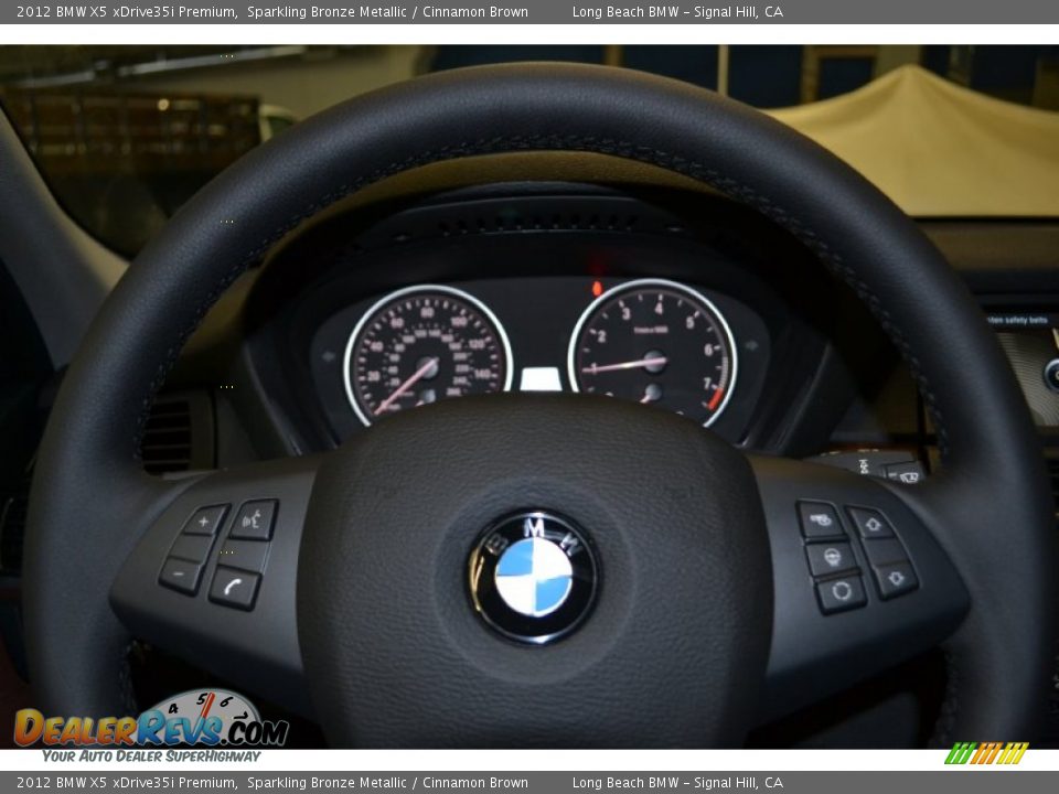 2012 BMW X5 xDrive35i Premium Sparkling Bronze Metallic / Cinnamon Brown Photo #17