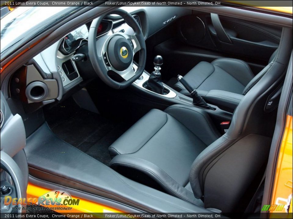 Black Interior - 2011 Lotus Evora Coupe Photo #5