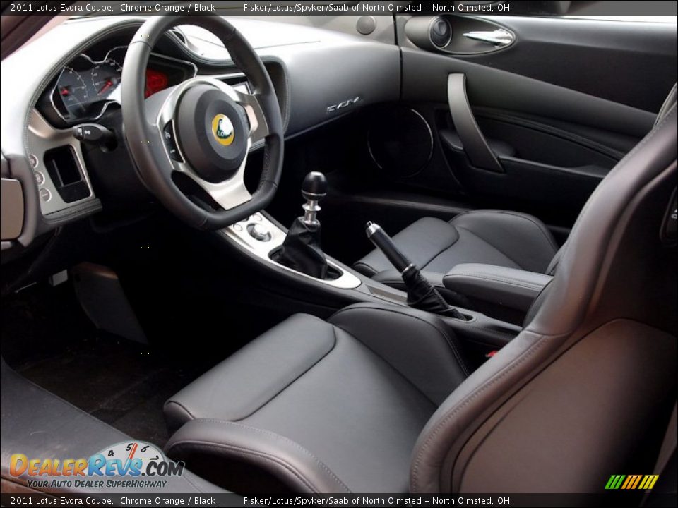 Black Interior - 2011 Lotus Evora Coupe Photo #6