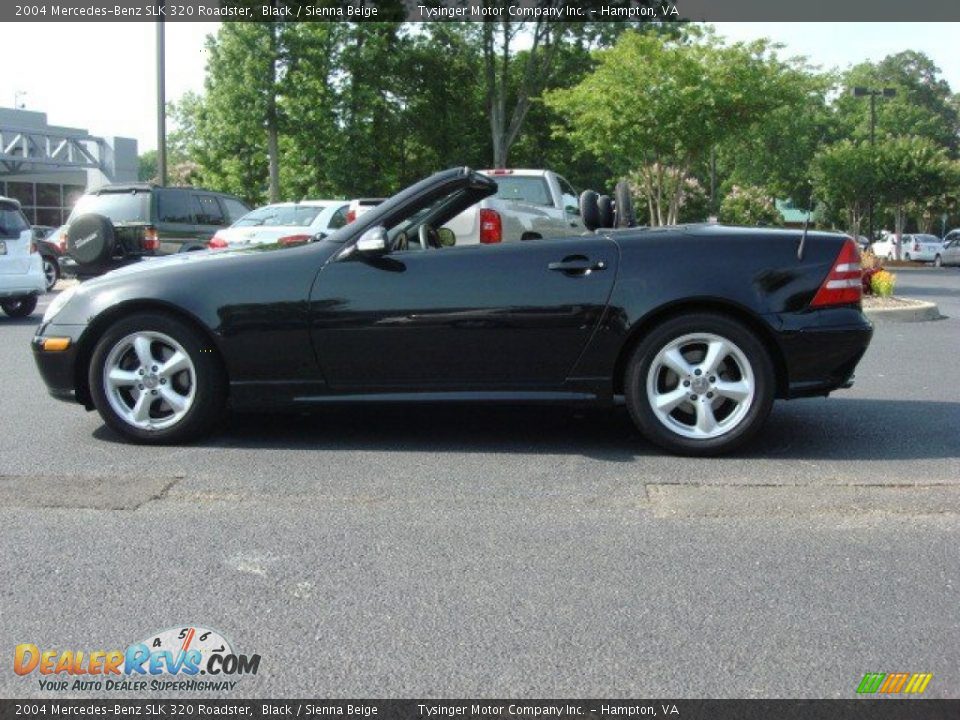 2004 Mercedes-Benz SLK 320 Roadster Black / Sienna Beige Photo #3