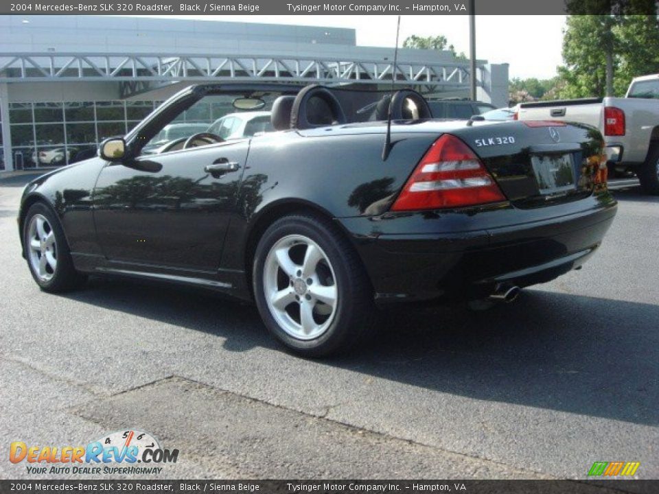 2004 Mercedes-Benz SLK 320 Roadster Black / Sienna Beige Photo #4