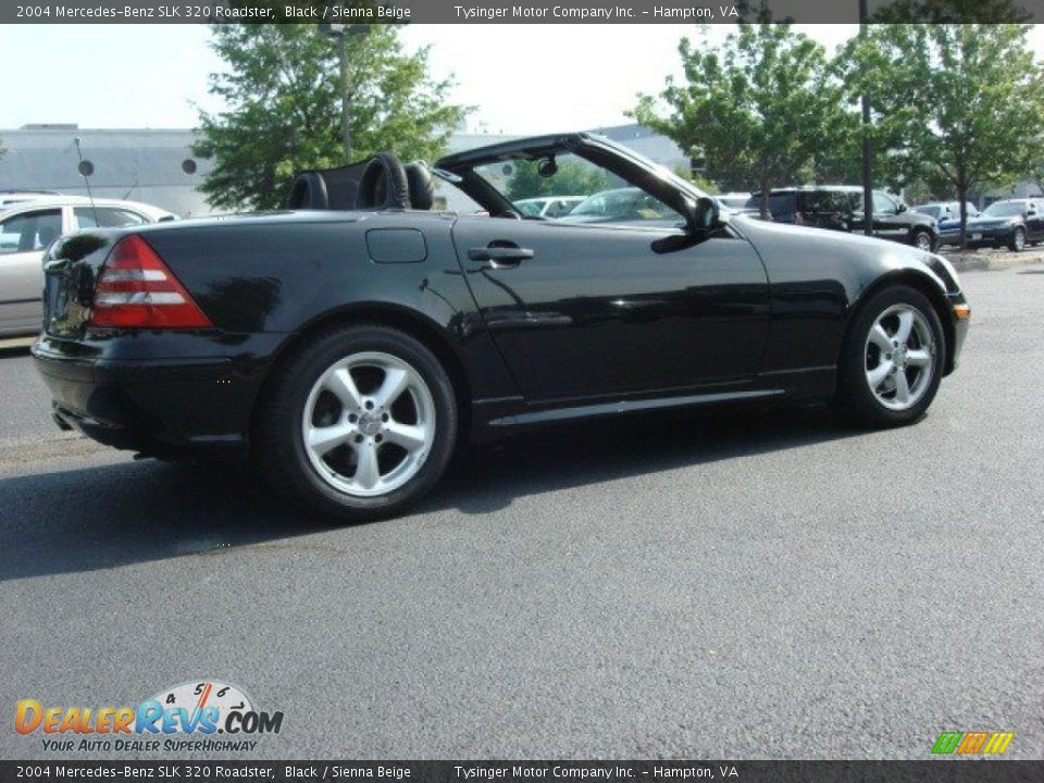 2004 Mercedes-Benz SLK 320 Roadster Black / Sienna Beige Photo #5