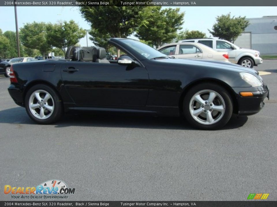 2004 Mercedes-Benz SLK 320 Roadster Black / Sienna Beige Photo #6