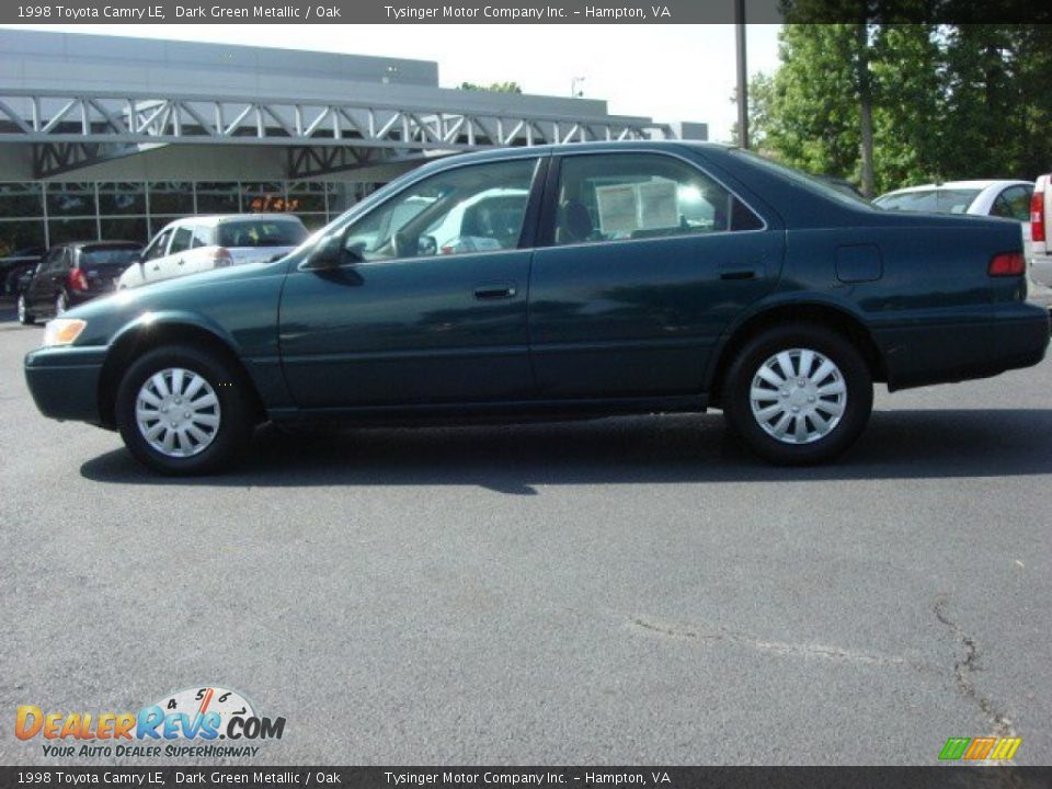 1998 Toyota Camry LE Dark Green Metallic / Oak Photo #3
