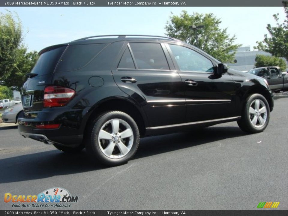 2009 Mercedes-Benz ML 350 4Matic Black / Black Photo #5