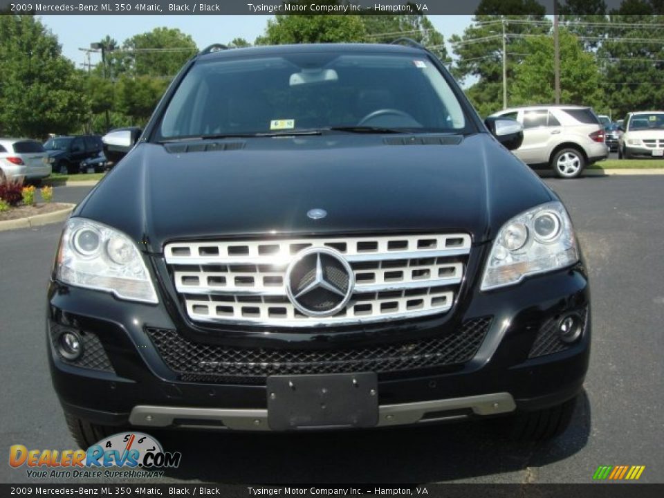 2009 Mercedes-Benz ML 350 4Matic Black / Black Photo #8