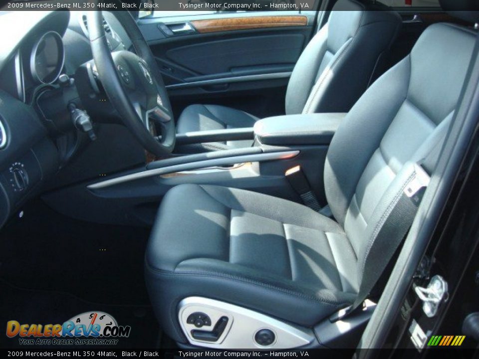 2009 Mercedes-Benz ML 350 4Matic Black / Black Photo #9