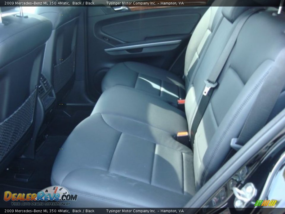 2009 Mercedes-Benz ML 350 4Matic Black / Black Photo #10