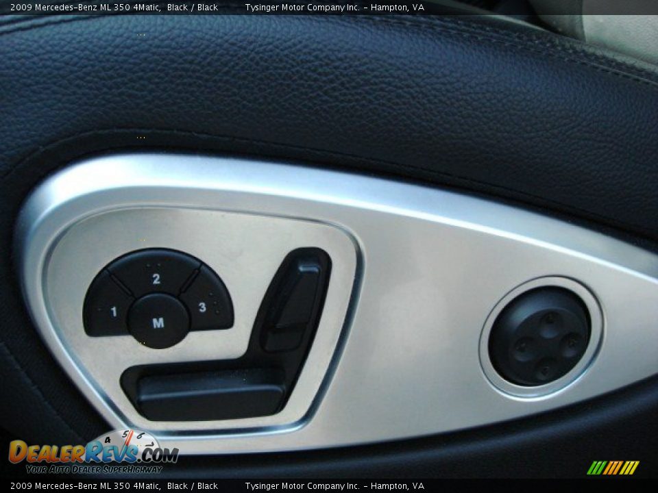 2009 Mercedes-Benz ML 350 4Matic Black / Black Photo #15
