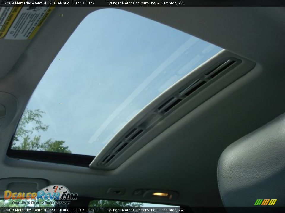 2009 Mercedes-Benz ML 350 4Matic Black / Black Photo #16