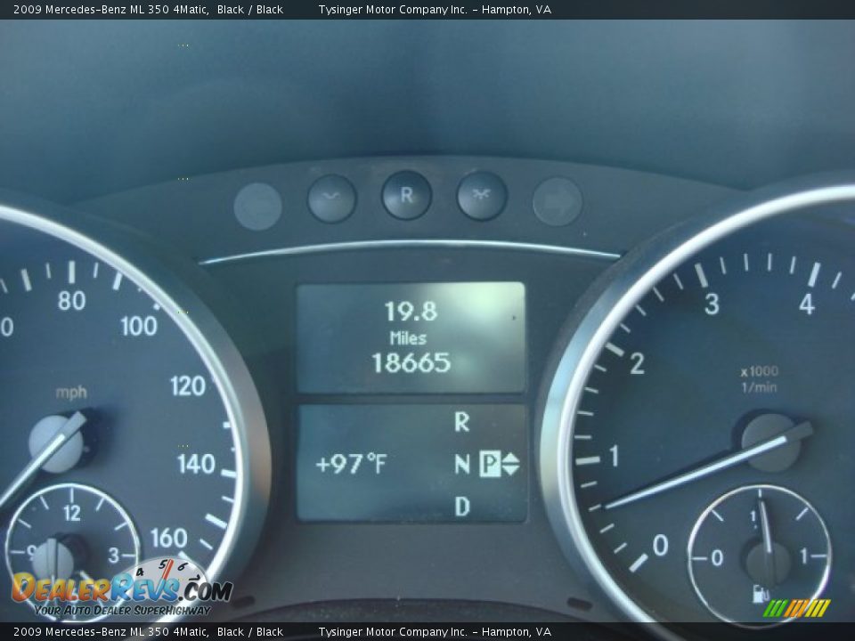 2009 Mercedes-Benz ML 350 4Matic Black / Black Photo #17