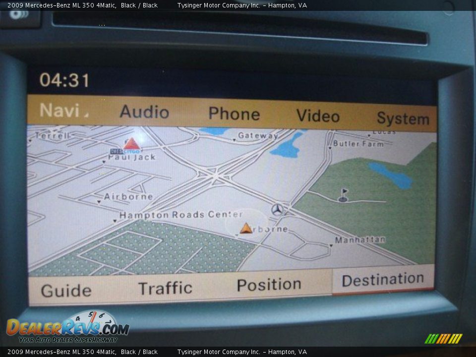2009 Mercedes-Benz ML 350 4Matic Black / Black Photo #18