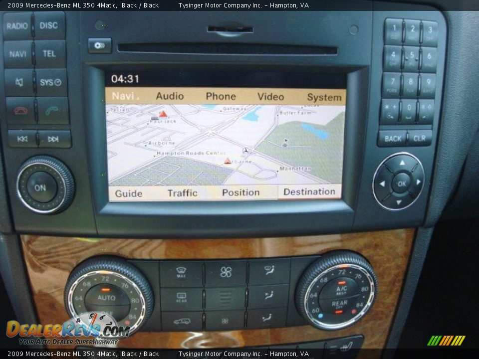 2009 Mercedes-Benz ML 350 4Matic Black / Black Photo #20