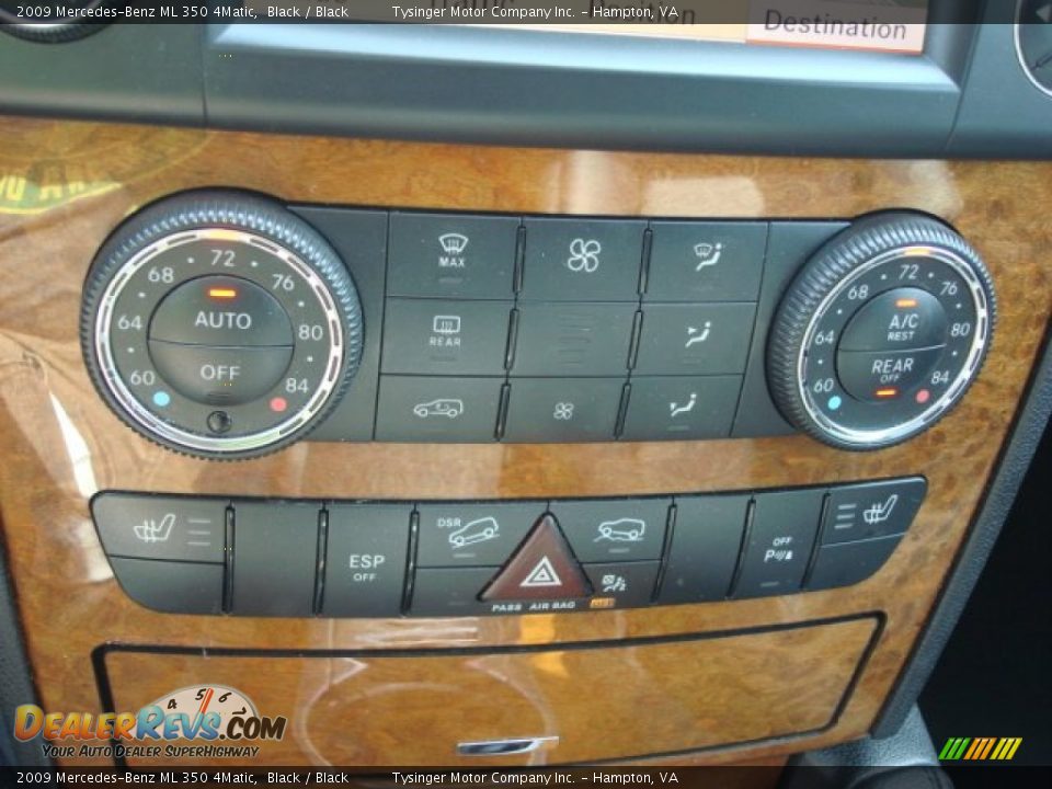 2009 Mercedes-Benz ML 350 4Matic Black / Black Photo #21