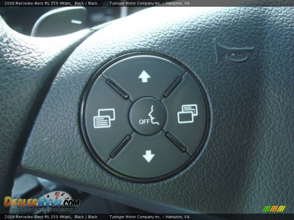 2009 Mercedes-Benz ML 350 4Matic Black / Black Photo #23